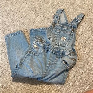 Light Blue Denim Overalls 2T